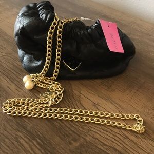 Betsey Johnson Be Mine Rouched Crossbody
